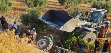 Şanlıurfa'da fıstık yüklü traktör devrildi: Sürücü yaralandı