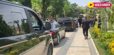 Şanlıurfa'da Dervişoğlu makama koruma araçları ile geldi