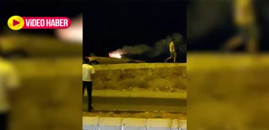 Şanlıurfa'da sokak ortasında alev topuna döndü!