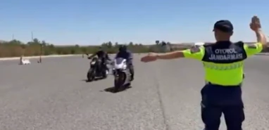Şanlıurfa’da motosiklet sürücülerine sıkı denetim