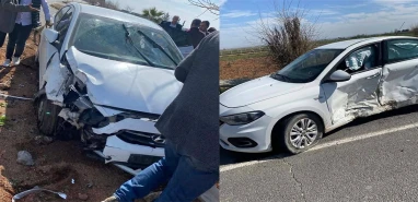 Şanlıurfa'da hatalı sollama kazaya yol açtı: Sürücüler yaralandı...
