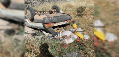 Şanlıurfa otomobil şarampole devrildi: Çok sayıda yaralı var…