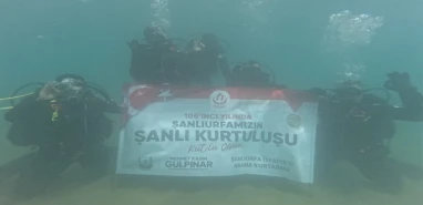 Urfa'nın "Şanlı" destanı su altında kutlandı