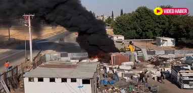 Şanlıurfa'da yangın paniği: Dumanlar gökyüzünü kapladı
