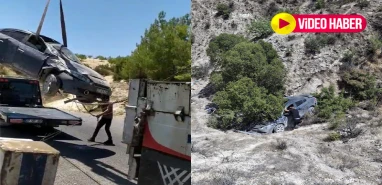 Virajda direksiyon hakimiyetini kaybetti: Şanlıurfalı sürücü dere yatağına uçtu
