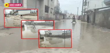 Şanlıurfa'da evlere yağmur sularının girmesine ramak kaldı! Yollar göle döndü