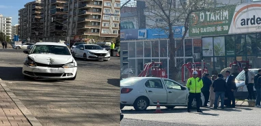 Şanlıurfa'da maddi hasarlı kaza!