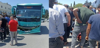 Şanlıurfa’da özel halk otobüsü yayaya çarptı: Yaralı var