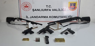 Şanlıurfa’da ruhsatsız silah operasyonu: Çok sayıda gözaltı