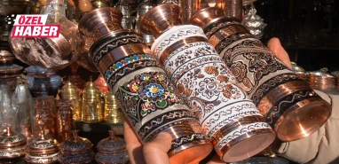 Şanlıurfa'da el yapımı bakır mataralar trend oldu!