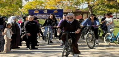Şanlıurfa'da kadına şiddete karşı pedal çevirdiler... "Sözümüz bitmedi"