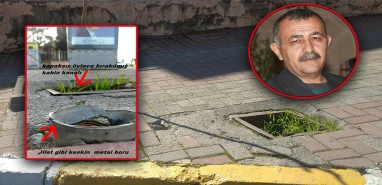 Şanlıurfa’da kaldırımdaki “bubi tuzaklarını” şikayet etti! 18 gündür ilgili belediyeden yanıt bekliyor