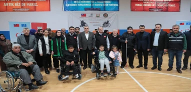 Şanlıurfa'da engellilerin yaşam kalitesini artıracak malzemeler dağıtıldı