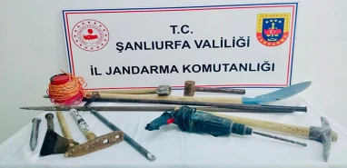 Şanlıurfa’da kaçak kazıya jandarma baskını!