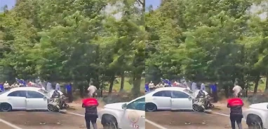 Şanlıurfa'da cezaevi önünde korkutan kaza!