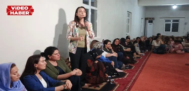 DEM Parti Eş Genel Başkanı Hatimoğulları Şanlıurfa’da kadınlarla buluştu