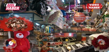 Şanlıurfa’da Sevgililer Günü telaşı! Vitrinler renklendi