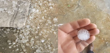 Şanlıurfa'da fındık büyüklüğünde dolu etkili oldu