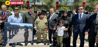 Down sendromlu Yusuf'tan askerlere selam! Şanlıurfa'da duygusal anlar