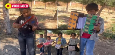 Şanlıurfa'da öğrencilerden yaratıcı atılım: Kimi kartondan kimisi ise plastik kutudan...