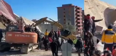 Yine yıkım faciası: Operatör enkaz altında kaldı