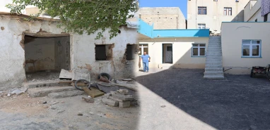 Akçakale’de 3 aile için yeni evler inşa edildi