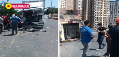 Şanlıurfa'da tır çöp kamyonuna çarptı! Yaralılar var