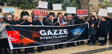 Saadet Partisi Şanlıurfa İl Başkanı Yiğit: Gazze Gazzelilerindir boşaltılamaz