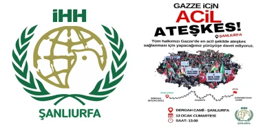 Şanlıurfa’da Gazze için yapılacak dev yürüyüşe davet