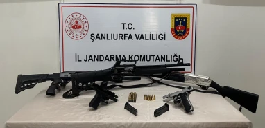Siverek'te çok sayıda silah ve mühimmat ele geçirildi