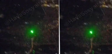 İnişe hazırlanan uçağa lazer tuttular