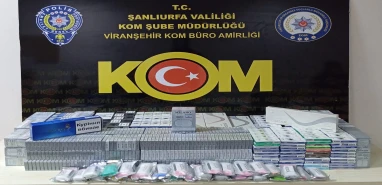 Şanlıurfa’da binlerce paket gümrük kaçağı mal ele geçirildi