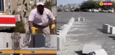 Şanlıurfa'da sorumsuzluğun böylesi: Sağlam taşı parçaladılar