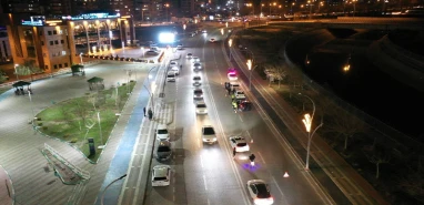 Şanlıurfa’nın en işlek bulvarında trafik ve asayiş denetimi