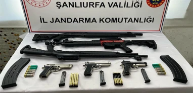 Şanlıurfa’da silah kaçakçılığı operasyonu: Ev değil mühimmat deposu