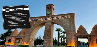 Şanlıurfa'da hayatını kaybeden üniversite öğrencisi için başsağlığı mesajı