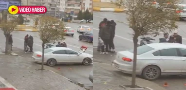 Karaköprü’de motosiklet ile otomobil çarpıştı! Sürücüler arasında tartışma çıktı