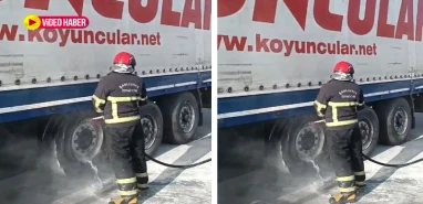 Şanlıurfa’da tır yangını!