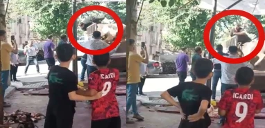 Şanlıurfa’da kasap kabusu yaşadı!  Kızgın boğa…