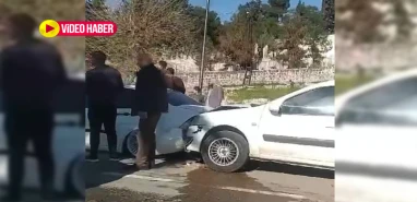 Şanlıurfa’da mezarlık önünde kaza! 5 araç birbirine girdi