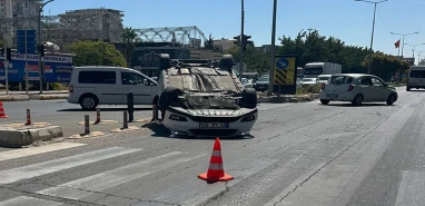 Şanlıurfa’da feci kaza kamerada: Yaralılar var
