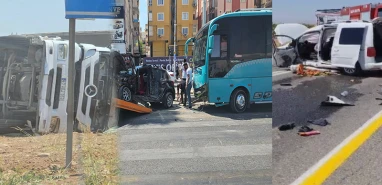 Şanlıurfa’da peş peşe kazalar: Kazaların sebebi sıcak mı?