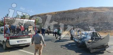 Şanlıurfa’da feci kaza! Araba hurdaya döndü