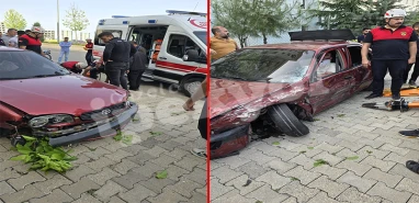 Şanlıurfa'da feci kaza! Araç içinde sıkışan sürücüyü itfaiye ekipleri kurtardı