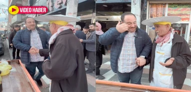 Esnafa ziyarette ilginç anlar...  Sıra dışı tarzıyla dikkat çeken esnaftan yok artık dedirten talep!