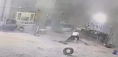 Lastik bomba gibi patladı: 1 ölü