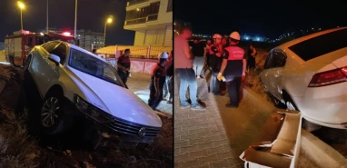 Kontrolden çıktı, kaldırımı aştı! Şanlıurfa'da bir kaza daha...