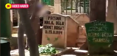 Şanlıurfa’da mezarlıkta uygunsuz görüntüler tepki çekti