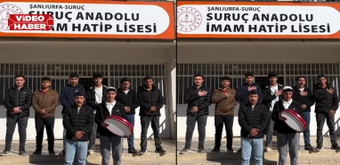 Şanlıurfa’da öğrenciler bahçeyi coşturdu! Elde def, ağızlarda meşhur ilahi
