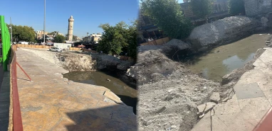 Şanlıurfa’da alışılmış görüntüler: Aney kalk bir zılgıt çal Haşimiye’ye su geliyor